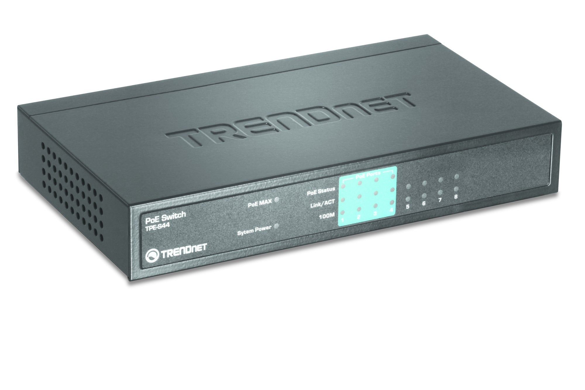 8-Port 10/100Mbps PoE Switch - TRENDnet TPE-S44