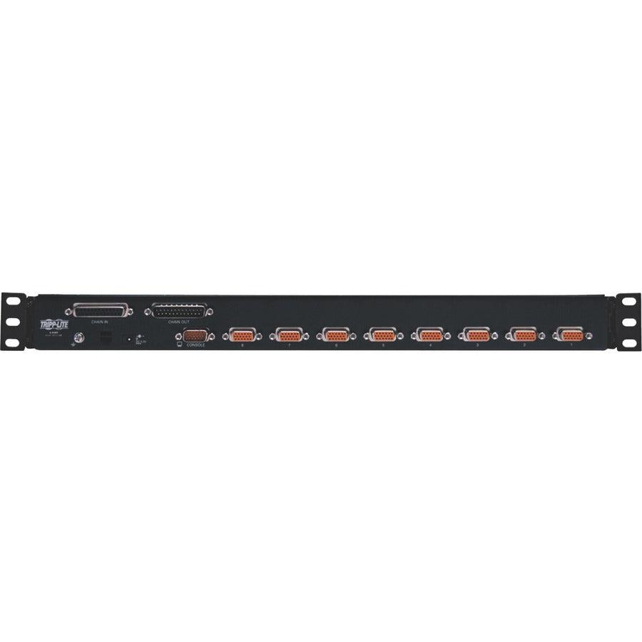 8 Port 1U Rack Mount KVM Switch NetDirector TAA Compliant Server Management | Tripp Lite B022-U08