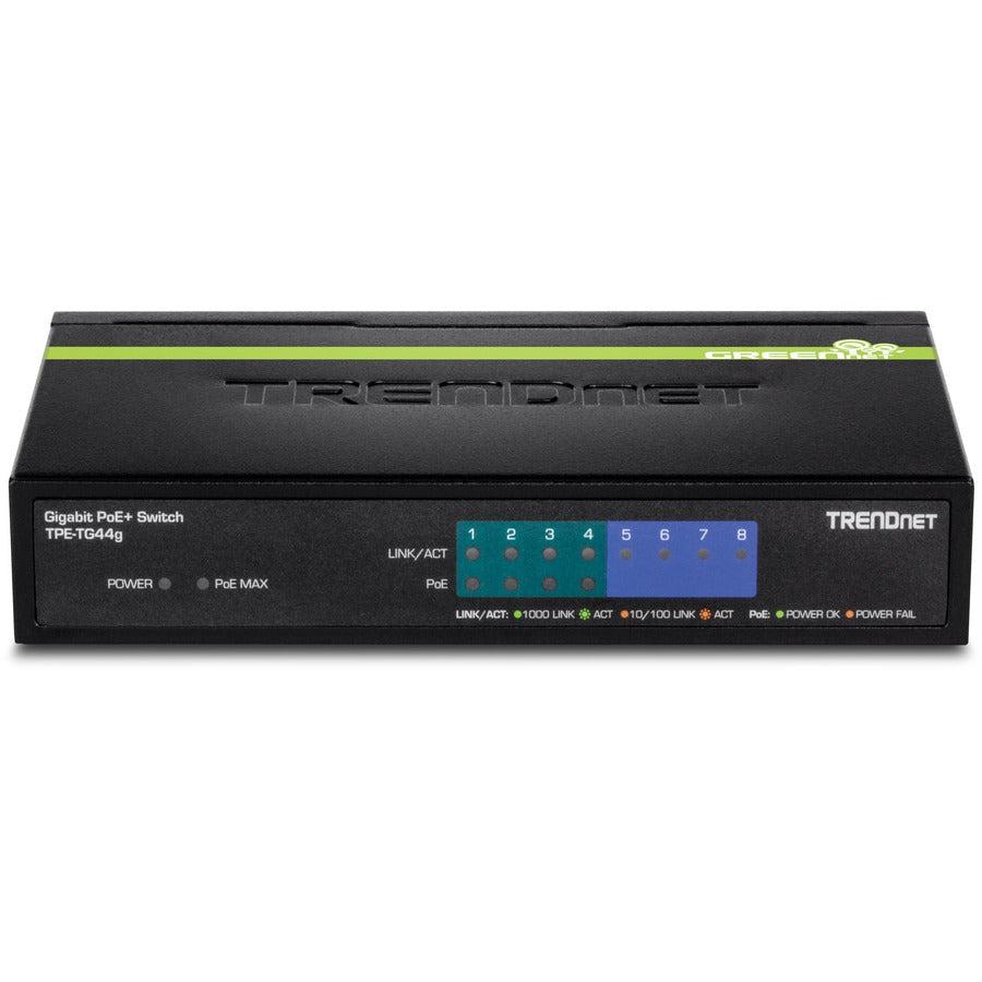 8-Port Gigabit PoE+ Switch - TRENDnet TPE-TG44g