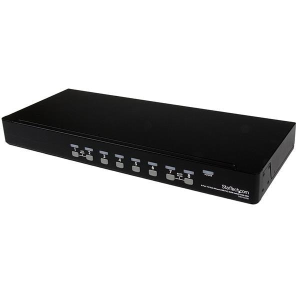 8 Port KVM Switch Rackmount USB PS/2 - Enterprise Server Management | StarTech.com SV831DUSB