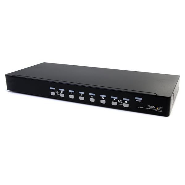 8 Port KVM Switch USB - Rack Mount VGA Audio Solution | StarTech SV831DUSBAU