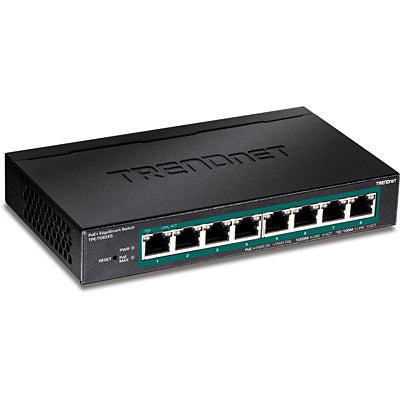 8 Port PoE Switch - TRENDnet TPE-TG82ES EdgeSmart Gigabit Desktop | TechSoft