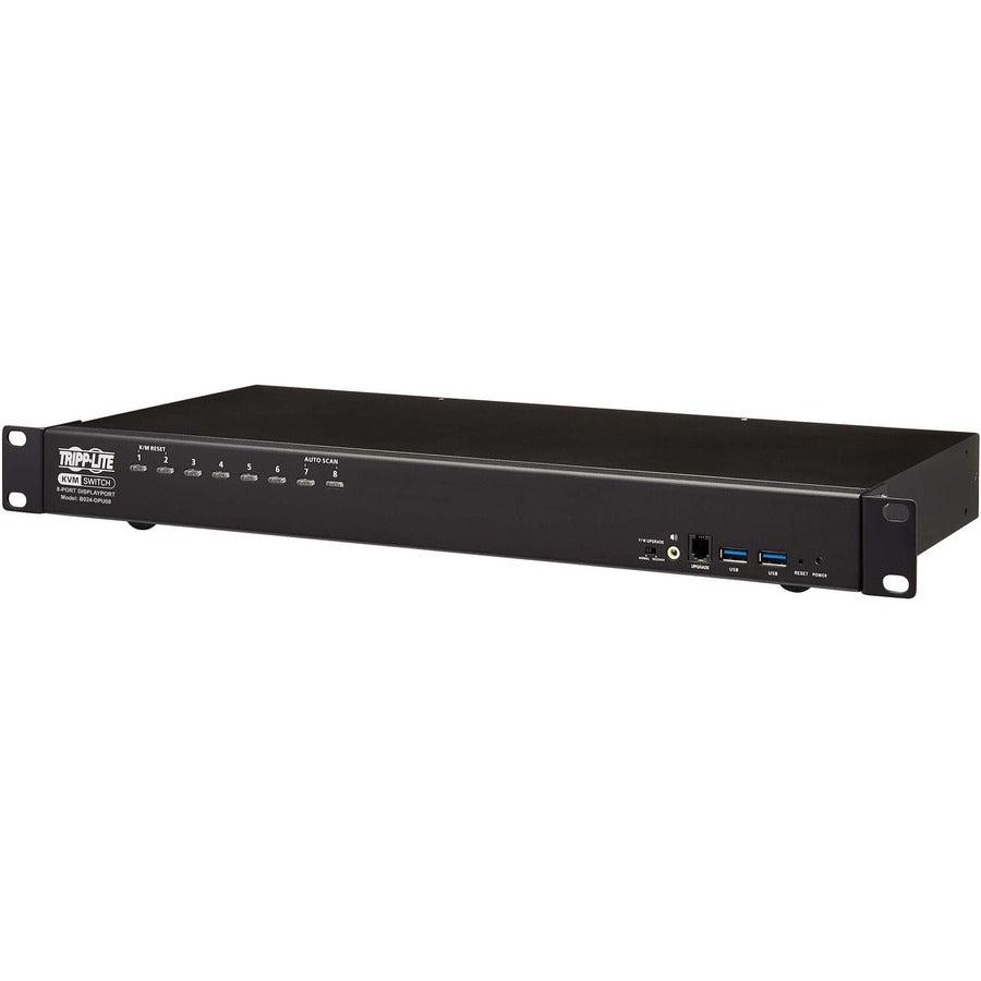 8-Port Rack Mount KVM Switch DisplayPort USB - 1U Server Management | Tripp Lite by Eaton B024-DPU08