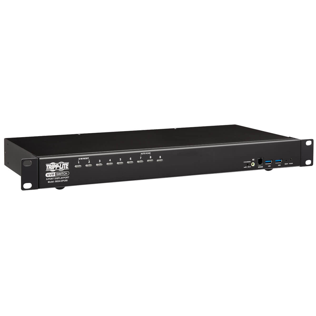 8-Port Rack Mount KVM Switch DisplayPort USB - 1U Server Management | Tripp Lite by Eaton B024-DPU08