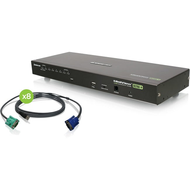 8-Port USB PS/2 KVM Switch - TAA Compliant Multi-Server Management | IOGEAR GCS1808KITUTAA