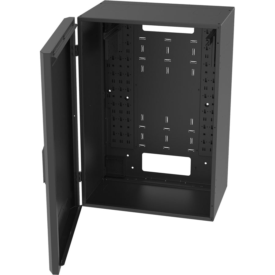 8RU Vertical Wall Mount Cabinet - Edge Computing Network Rack | C2G VWMFD-8RU-36-B