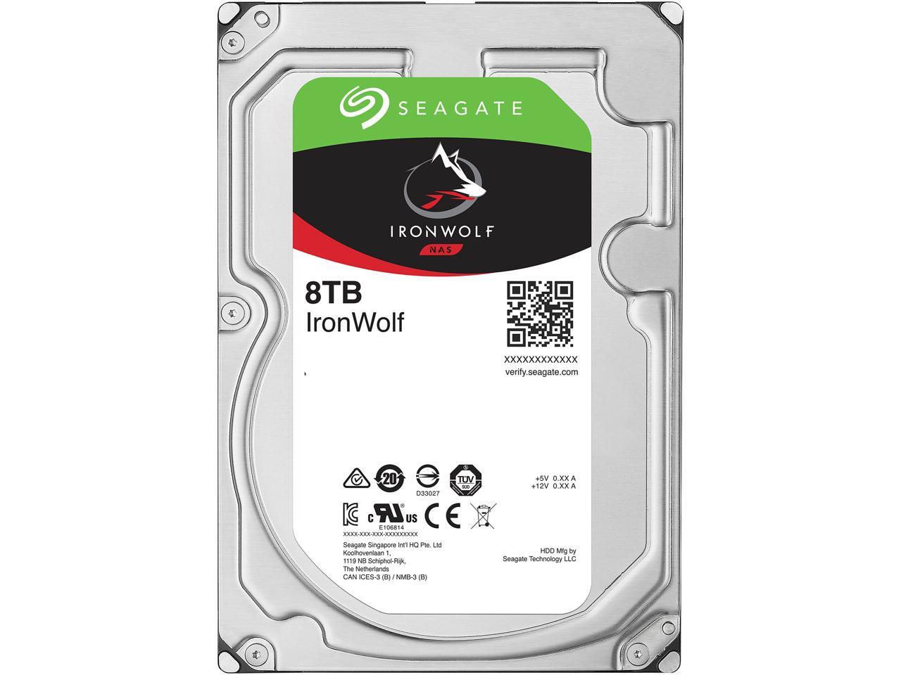 8TB NAS Hard Drive - Seagate IronWolf SATA 6Gb/s | Tecisoft ST8000VN0022