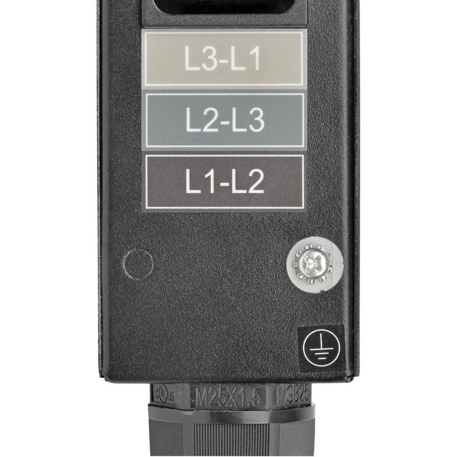 8.6/12.6kW 3-Phase Vertical PDU Strip, 208V C13, C19 Outlets, 0U Rack-Mount, Accessory for Select ATS PDUs PDU3V20D354A