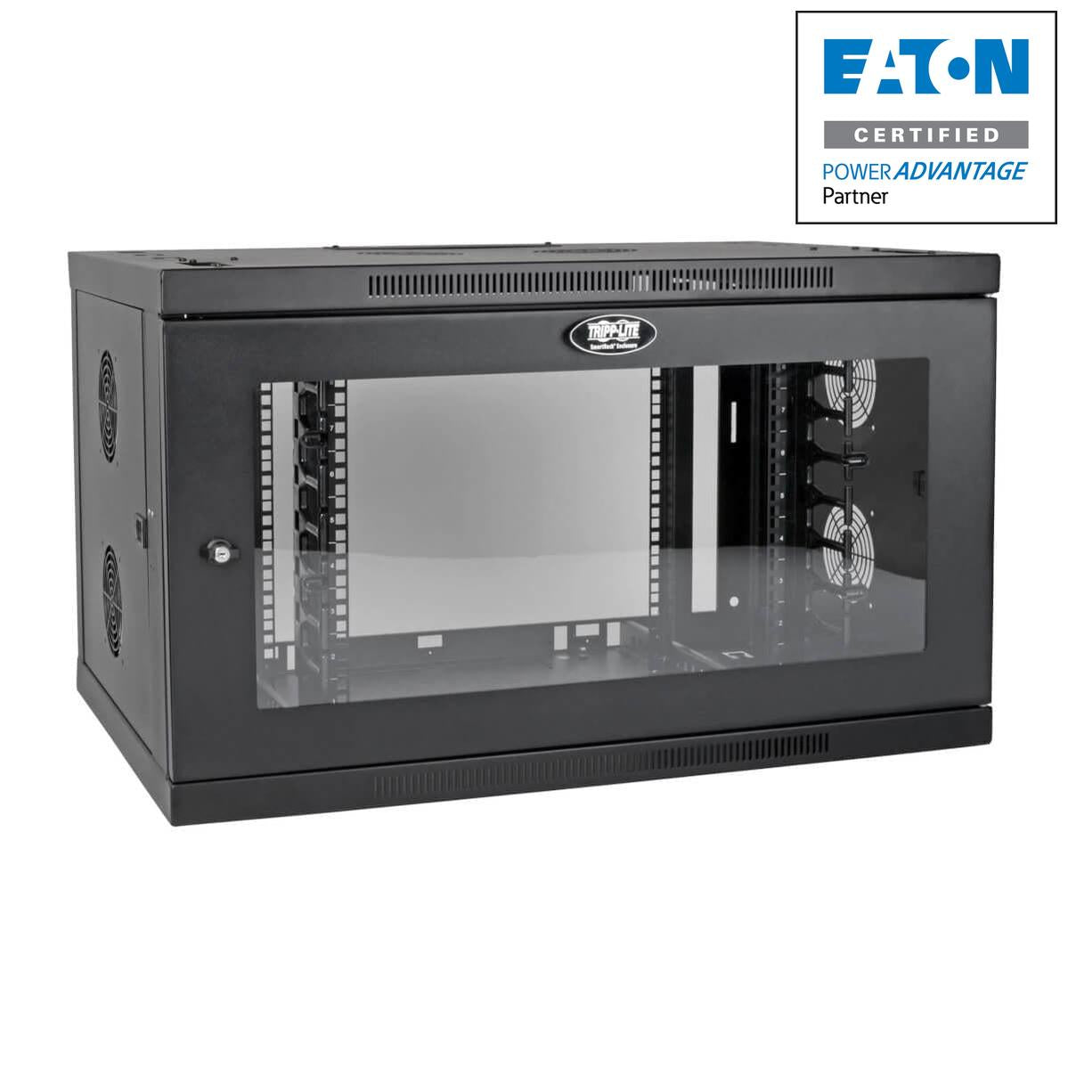 9U Wall Mount Rack Enclosure - Network Equipment Storage Cabinet | Tripp Lite SRW9UDPGVRT