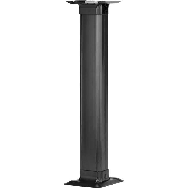 Panduit Above Floor Raceway Table Leg Fitting, Black AFR4TBLGBL