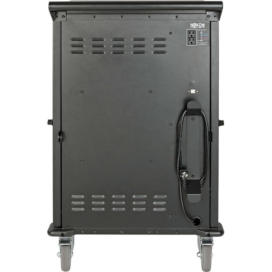 AC Charging Cart 48-Device Mobile Storage - School Chromebook Laptop Tablet Solutions | TecISoft CSC48AC