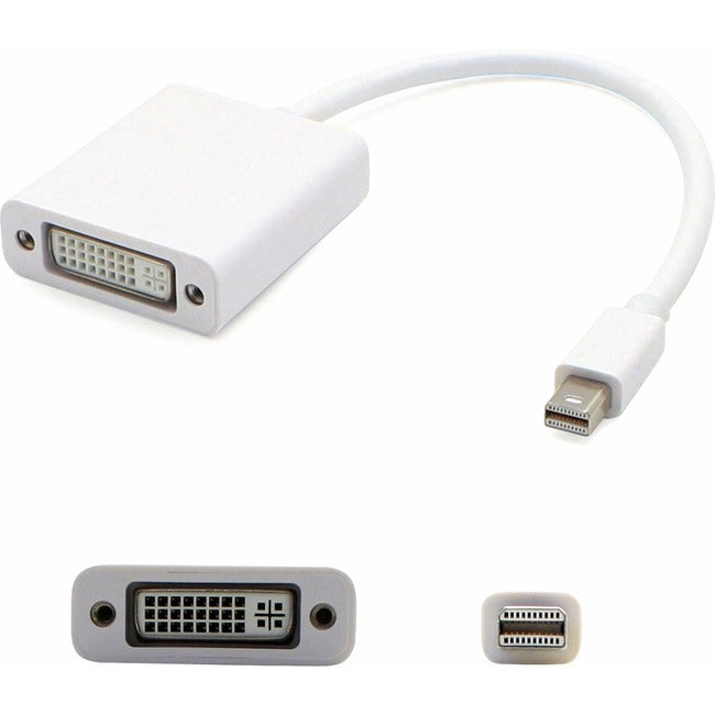 Mini-DisplayPort 1.1 Male to DVI-I (29 pin) Female White Active Adapter For Resolution Up to 1920x1200 (WUXGA) MDP2DVIA