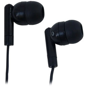 AE-215 Earphones Single Use - Bulk Distribution Stereo In-Ear | TecISoft 1AE215HPBLKSTK