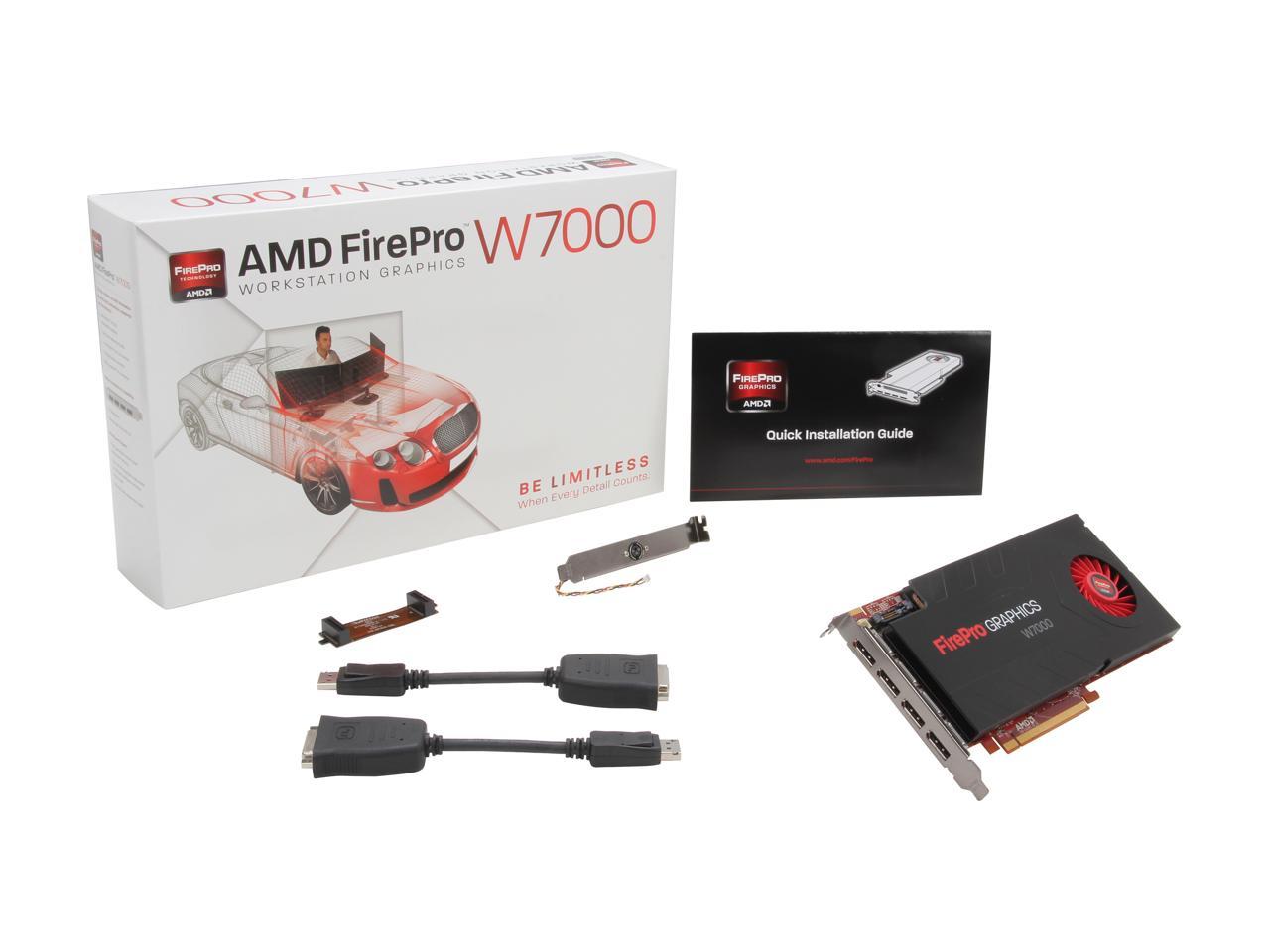 Amd Firepro W7000 100-505634(100-505848) 4Gb 256-Bit Gddr5 Pci Express 3.0 X16 Crossfire Supported Workstation Video Card