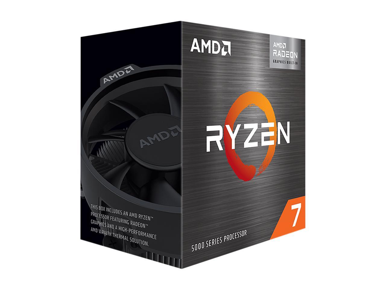 AMD Ryzen 7 5700G Desktop Processor with Integrated Graphics 100-100000263BOX