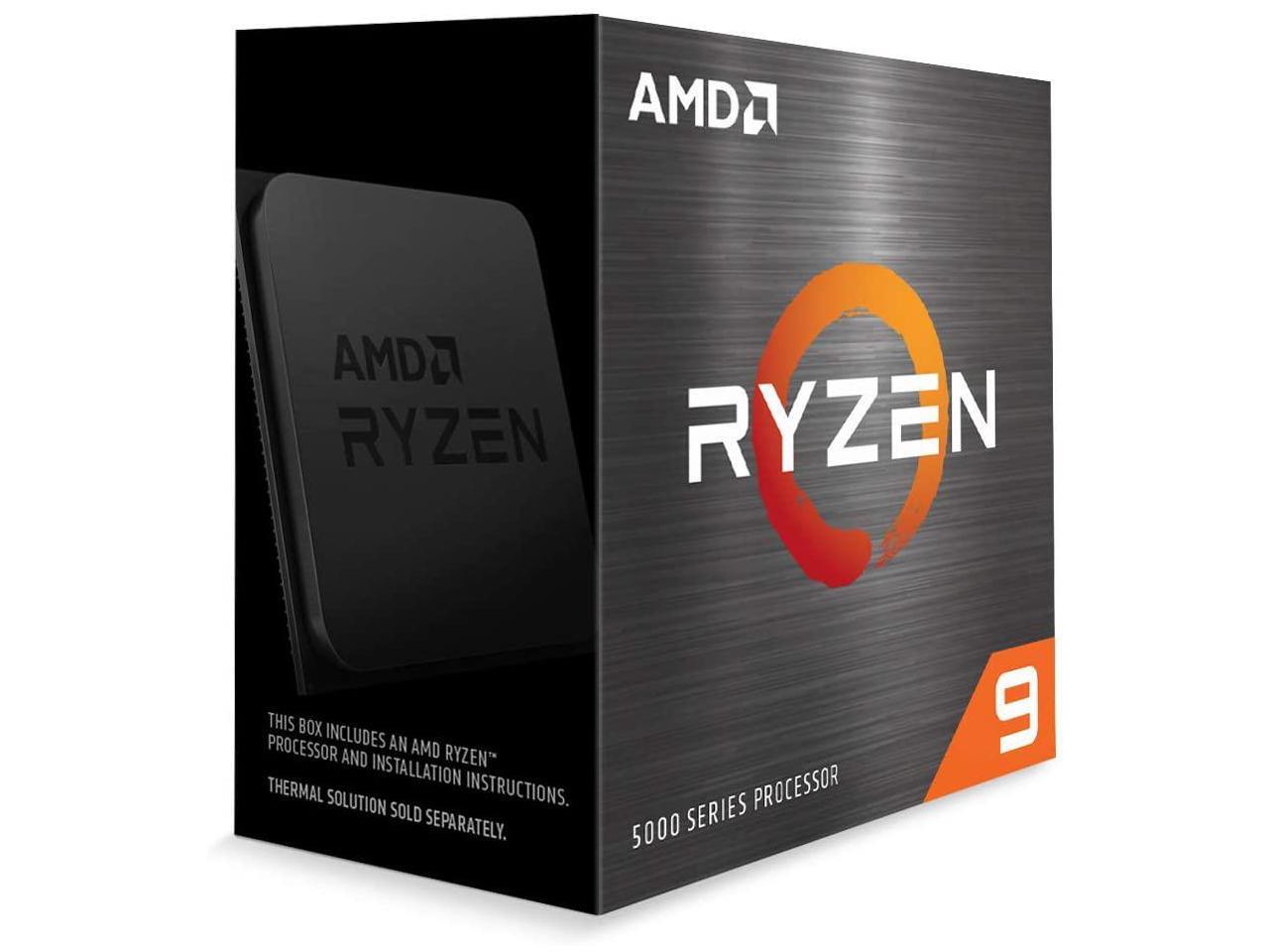 Amd Ryzen 9 5900X 100-100000061Wof Processor 12-Core 3.7Ghz Socket Am4 Cpu W/O Fan, Retail