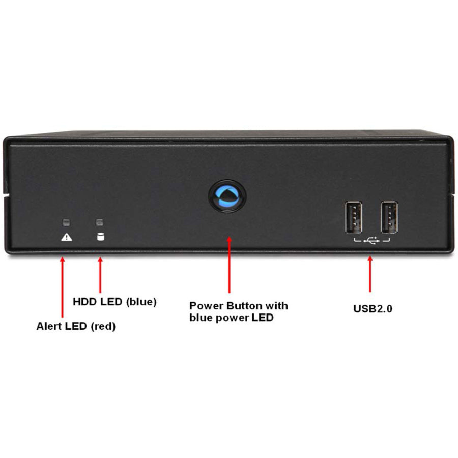 AOpen Digital Engine DE7400 Desktop Computer - Intel Core i3 6th Gen i3-6100H - Mini PC - Black 91.DEG01.A320