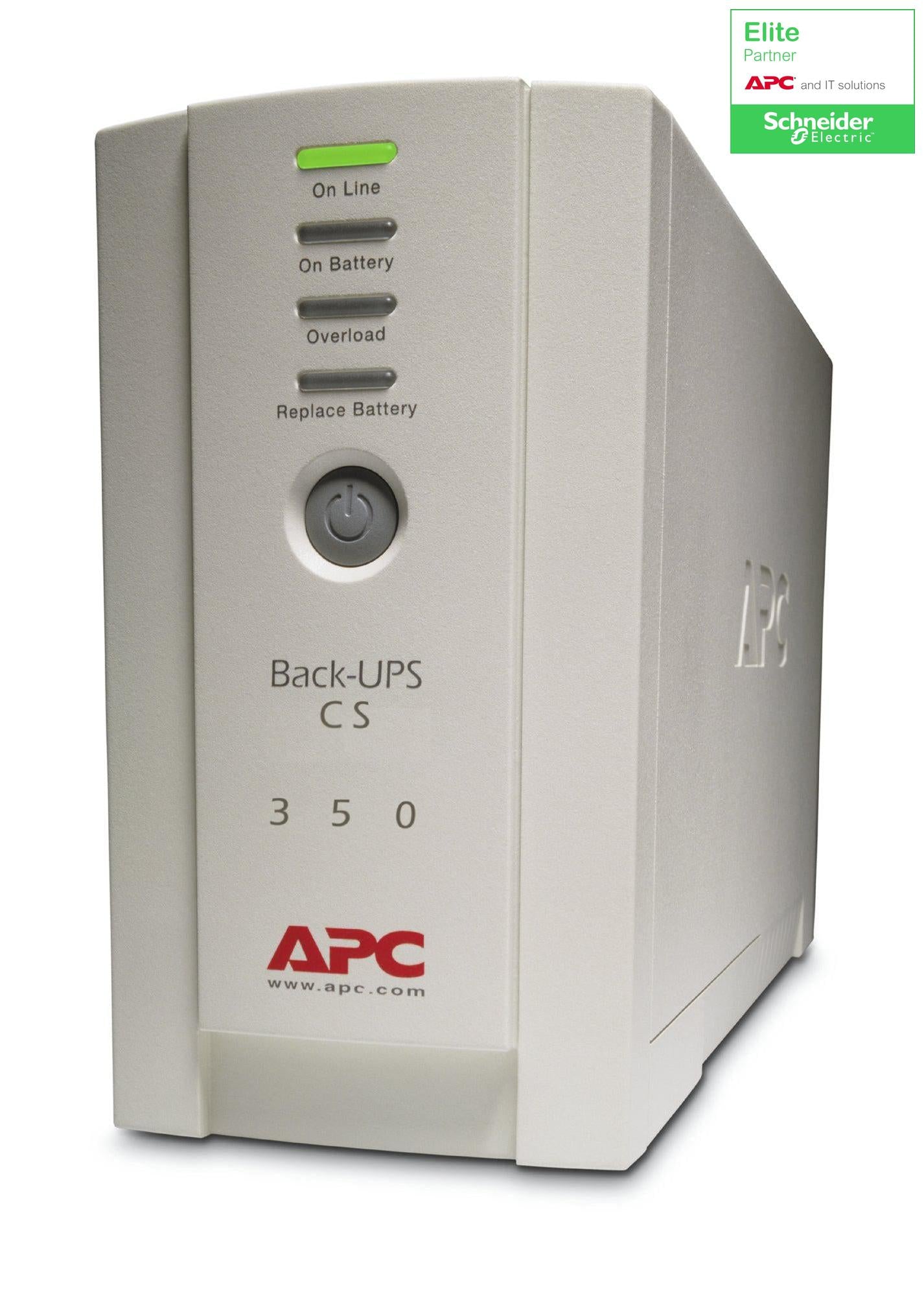 APC Back-UPS 350VA - Tower Battery Backup UPS with Surge Protection | TecSoft BK350EI