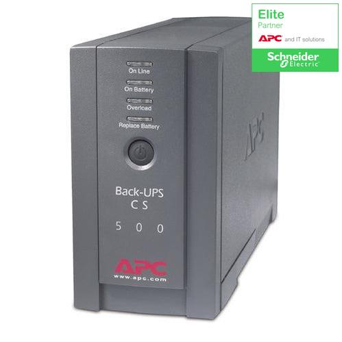 APC Back-UPS 500VA Battery Backup - Uninterruptible Power Supply | TechSoft BK500BLK
