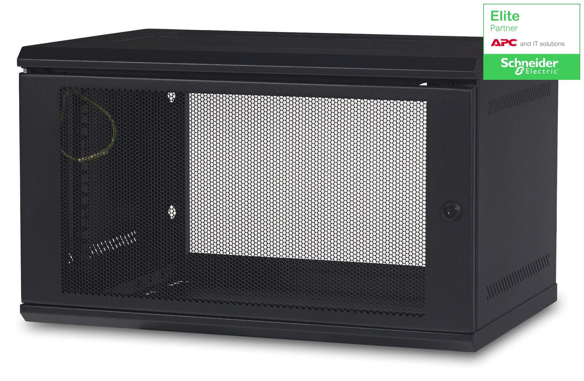 APC NetShelter 6U Wall Mount Rack Enclosure - Single Hinged Switch Depth Cabinet | AR106