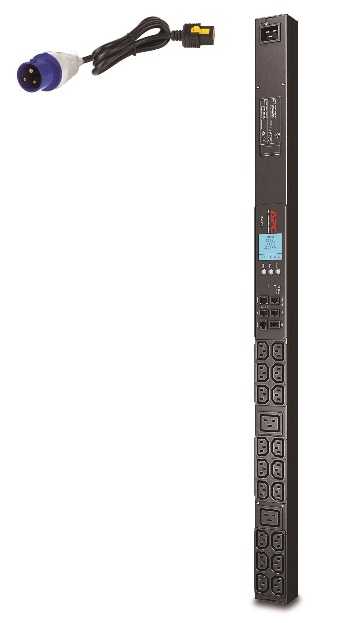 APC NetShelter Metered Rack PDU AP8858EU3 - 3.7kW 230V