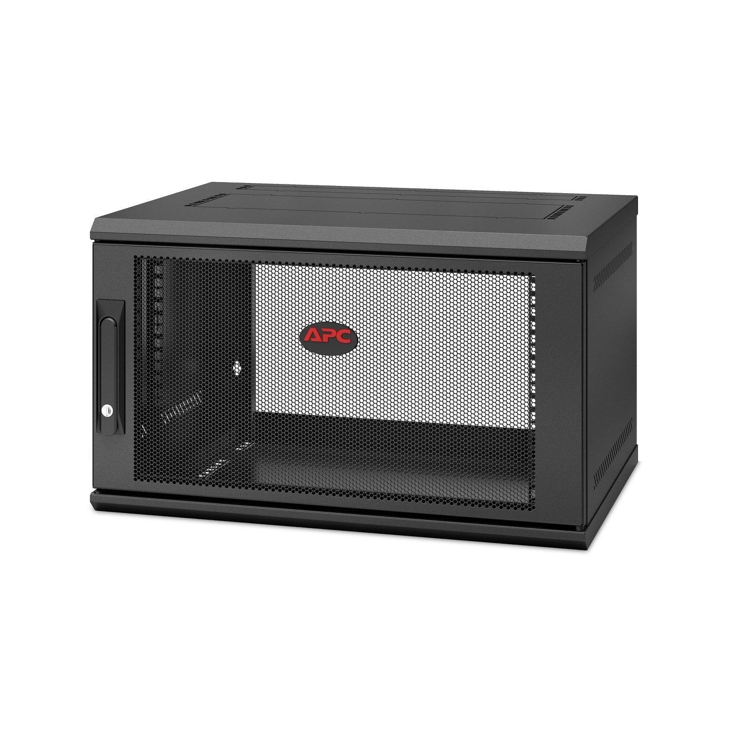 Apc Netshelter Wx 6U Single Hinged Wall-Mount Enclosure 400Mm Deep Wall Mounted Rack Black