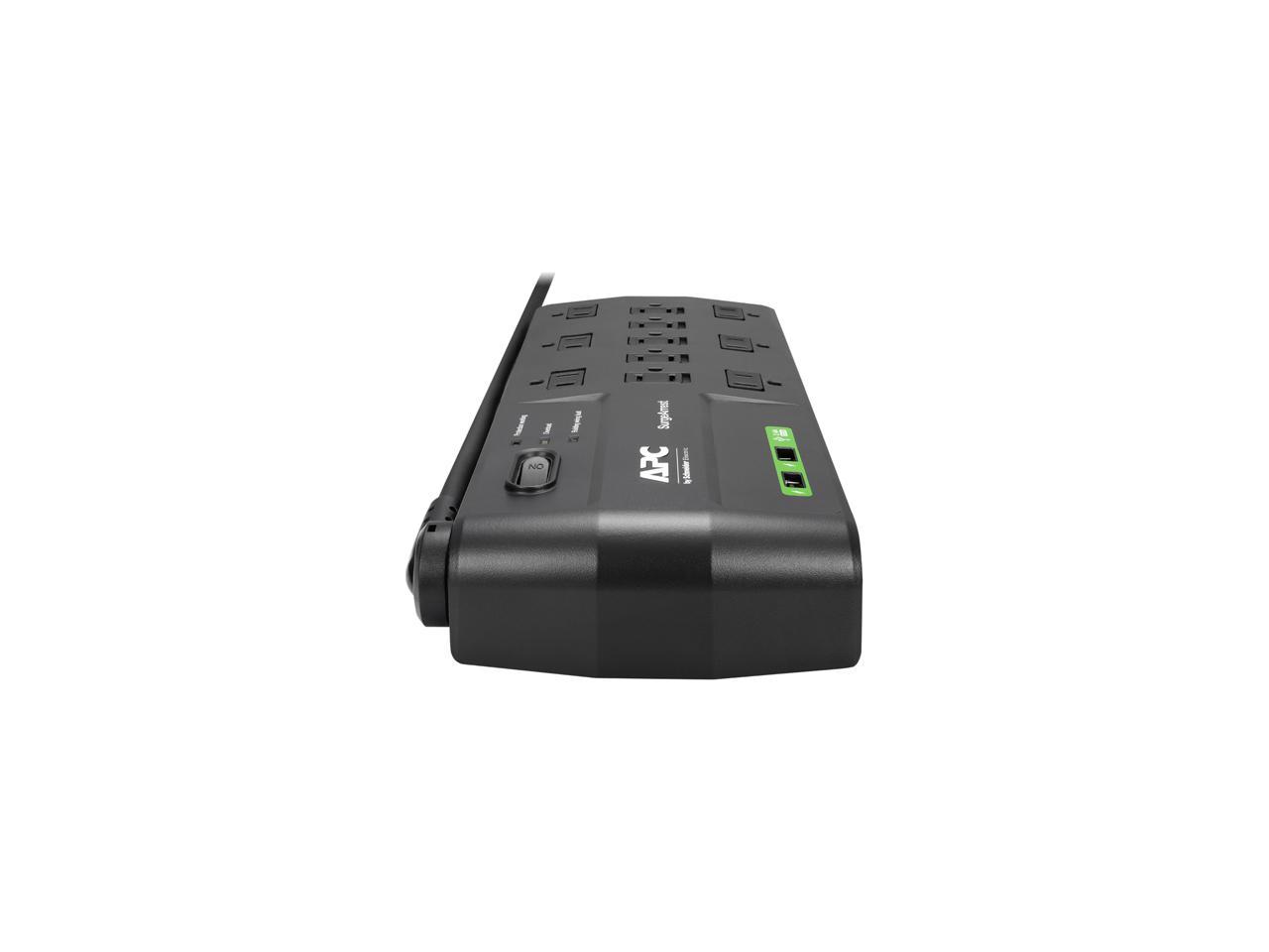 Apc P11U2 Performance Surgearrest 11-Outlet/ 120V/ 8 Ft/ 2880 Joules Surge Protector W/ 2X Usb Charging Ports