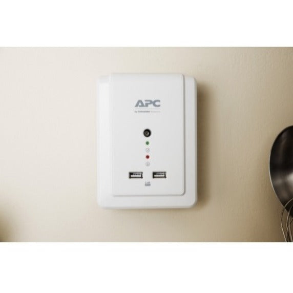 APC by Schneider Electric Essential SurgeArrest 6 Outlet Wall Mount With USB, 120V P6WU2
