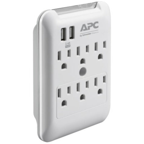 APC by Schneider Electric SurgeArrest Essential 6-Outlet Surge Suppressor/Protector PE6WU2