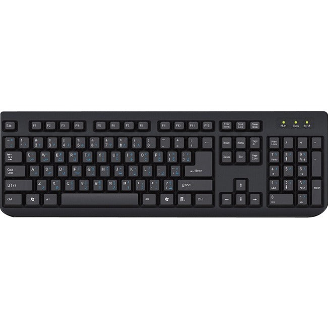 Arabic 101 And English Bilingual Keyboard Black