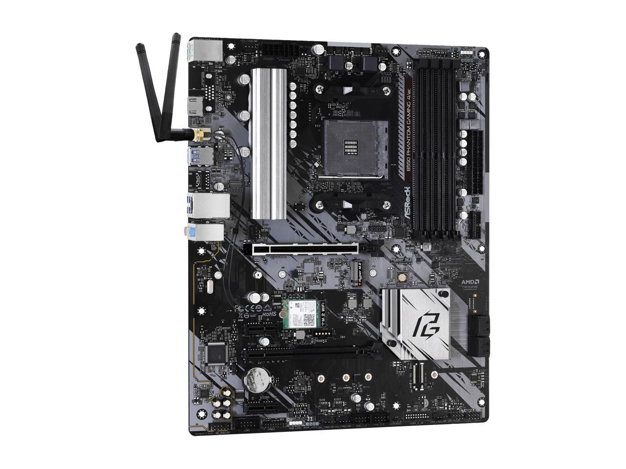 Asrock B550 Phantom Gaming 4/Ac Am4 Amd B550 Sata 6Gb/S Atx Amd Motherboard