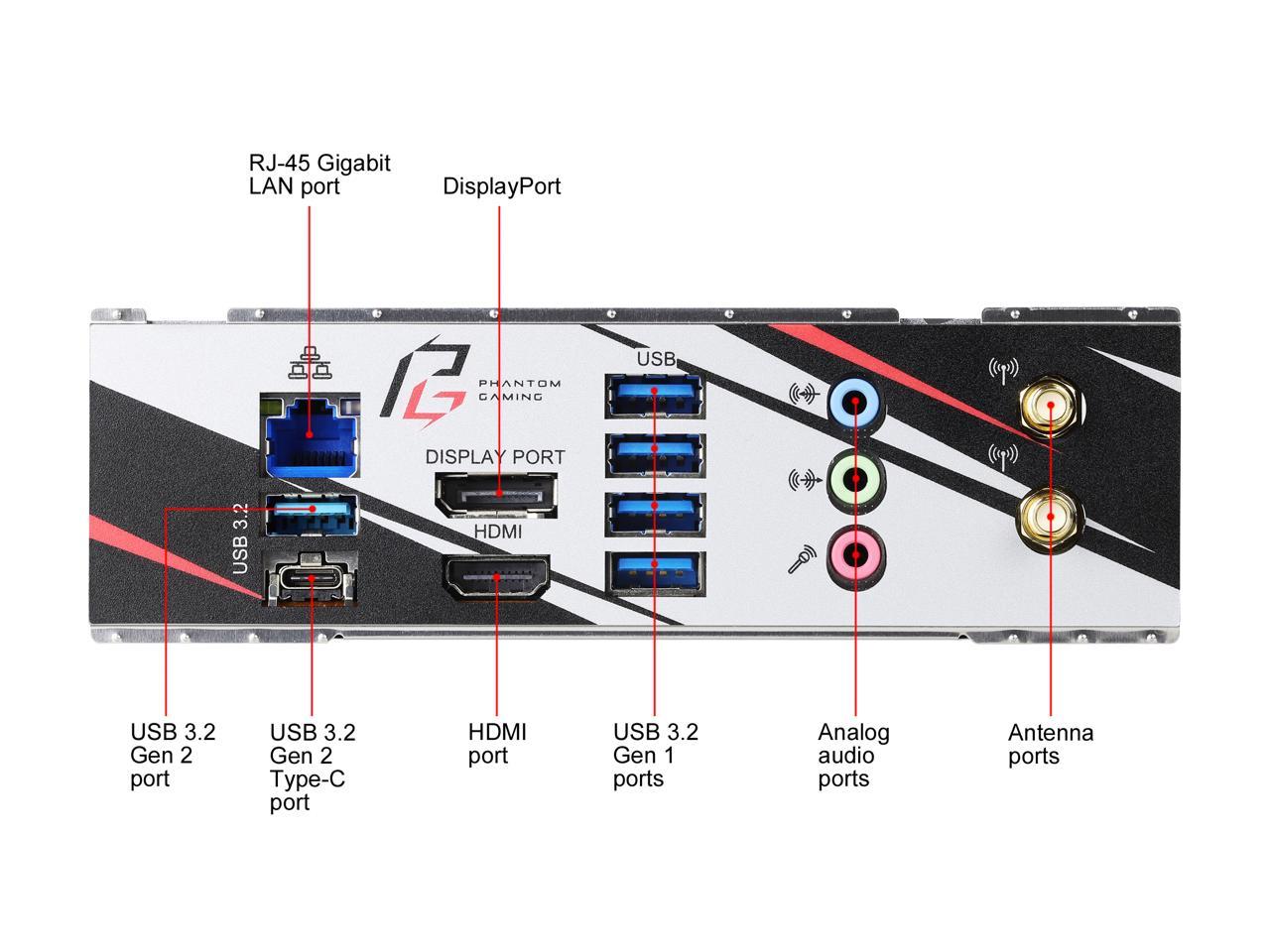 Asrock B550 Phantom Gaming-Itx/Ax Am4 Amd B550 Sata 6Gb/S Mini Itx Amd Motherboard