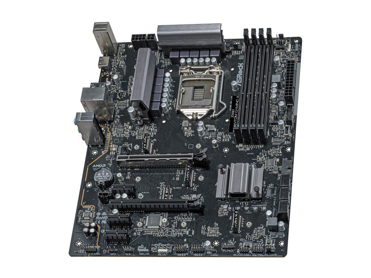 Asrock Z590 Phantom Gaming 4 Lga 1200 Intel Z590 Sata 6Gb/S Atx Intel Motherboard