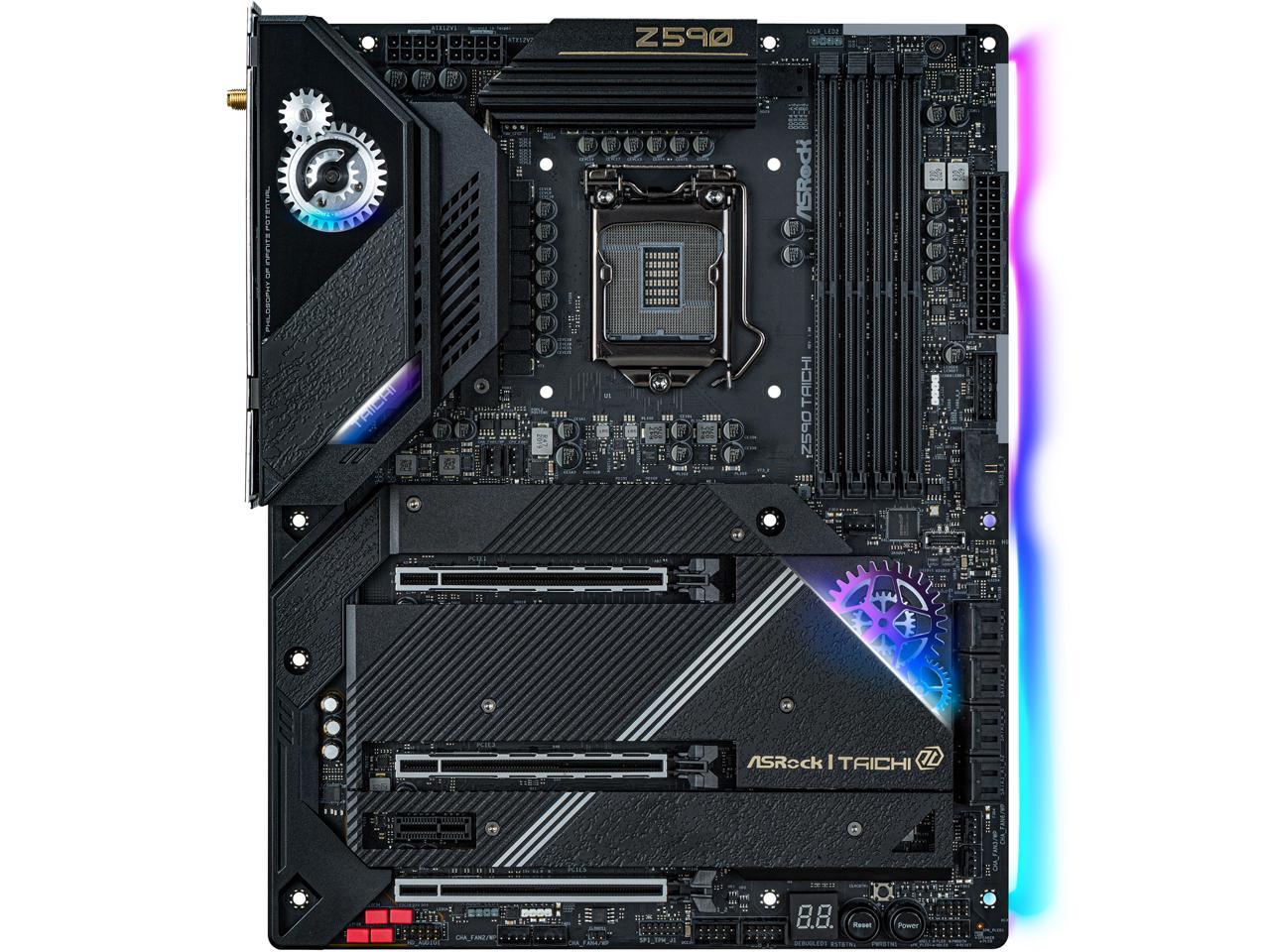 Asrock Z590 Taichi Lga 1200 Intel Z590 Sata 6Gb/S Atx Intel Motherboard