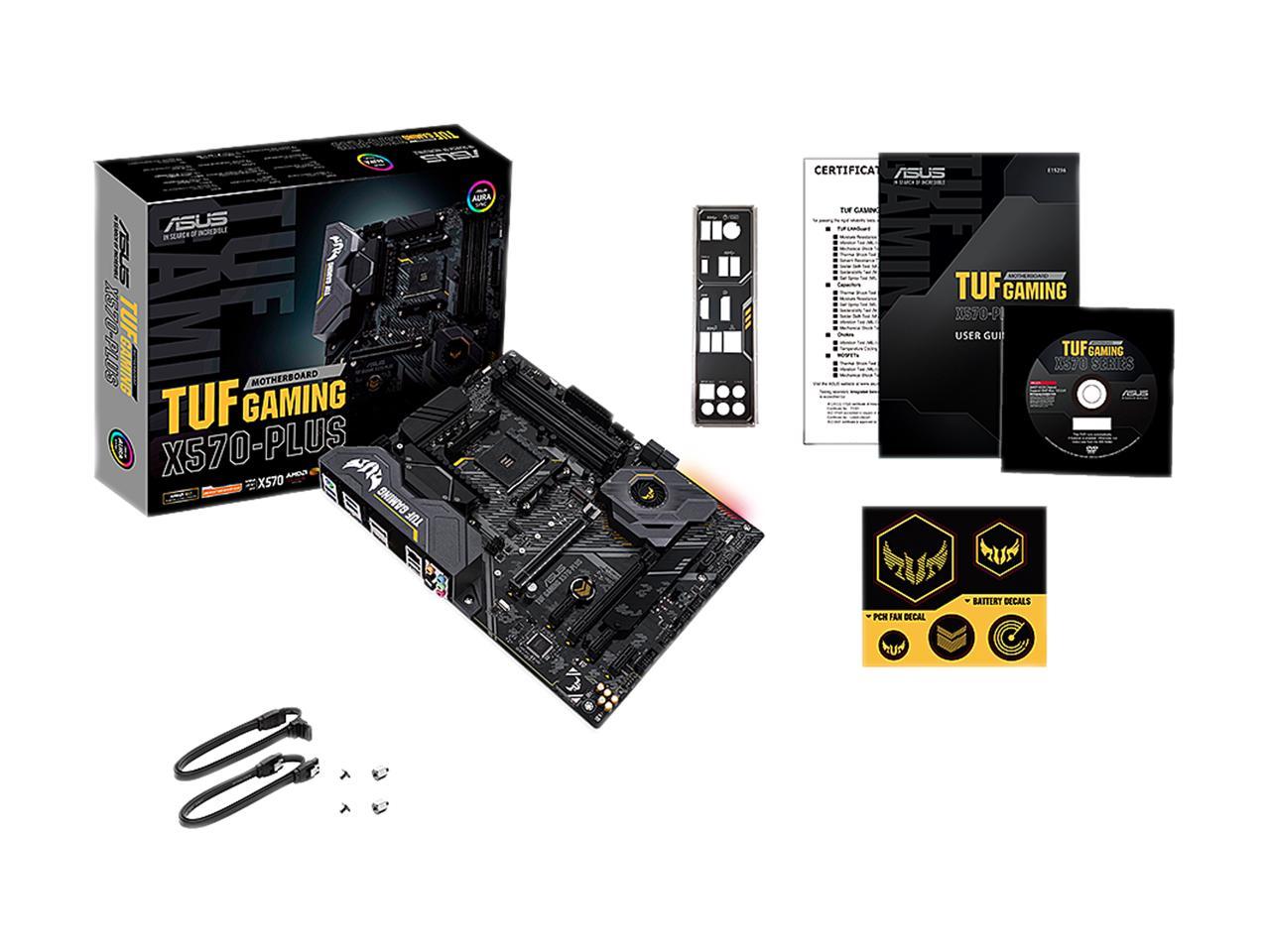 Asus Am4 Tuf Gaming X570-Plus Atx Motherboard With Pcie 4.0, Dual M.2, 12+2 With Dr. Mos Power