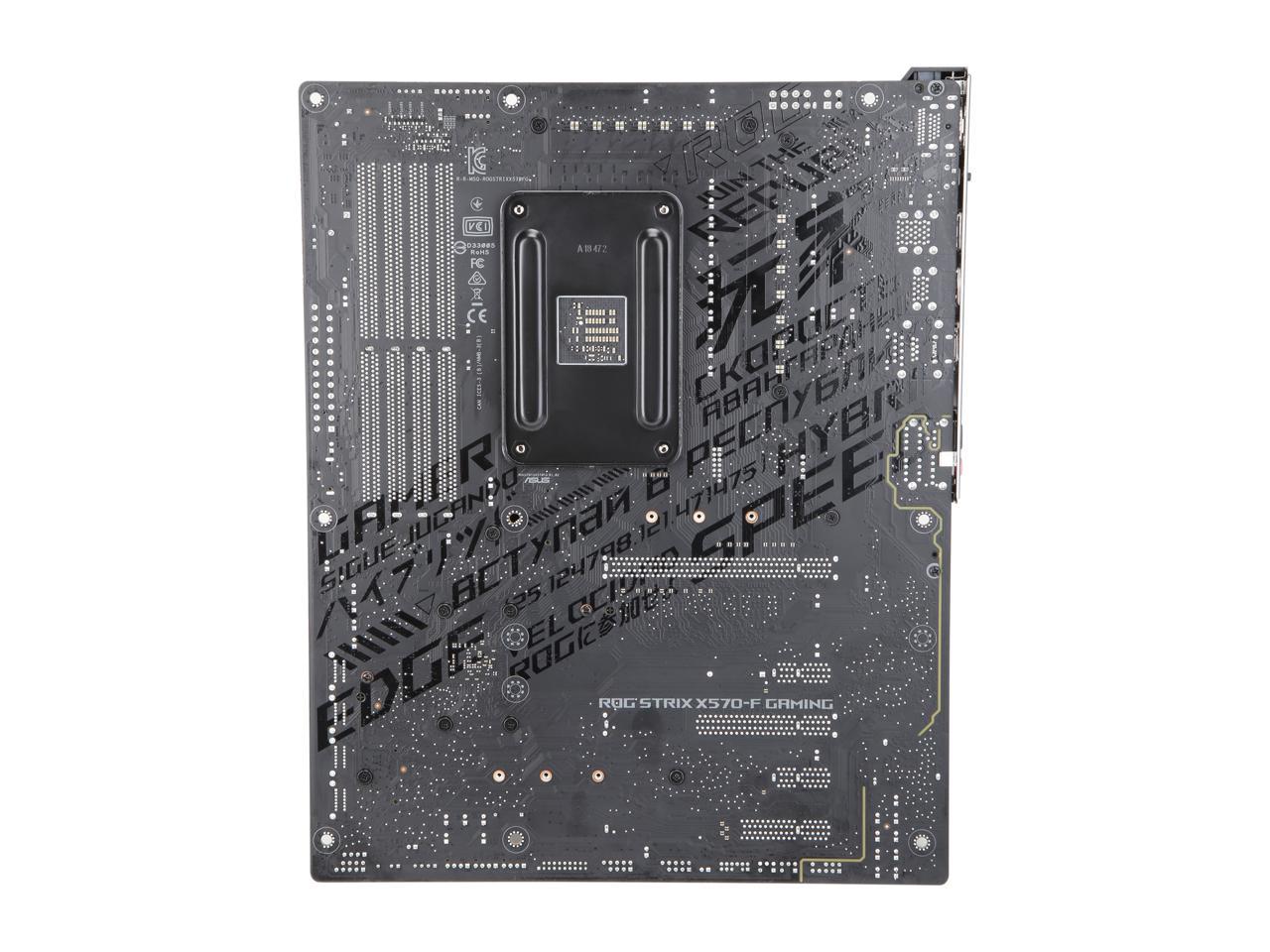 Asus Amd Am4 Rog Strix X570-F Gaming Atx Motherboard With Pcie 4.0, Dual M.2, Sata 6Gb/S, Usb 3.2 Gen 2