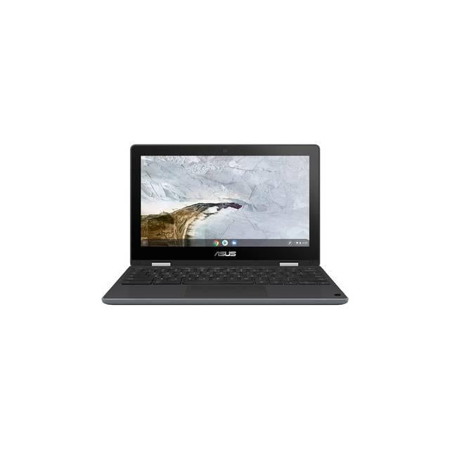 Asus Chromebook Flip C214Ma-Yz02T 11.6 Inch Intel Celeron N4020 1.1Ghz/ 4Gb Lpddr4/ 32Gb Emmc/ Usb3.2/ Chrome Os Notebook (Dark Grey)