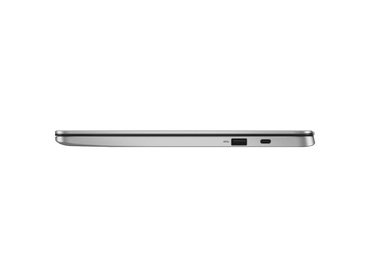 Asus Chromebook C423Na-Db42F 14.0 Inch Intel Celeron N3350 1.1Ghz/ 4Gb Lpddr4/ 32Gb Emmc/ Usb3.2/ Chrome Os Notebook (Silver)