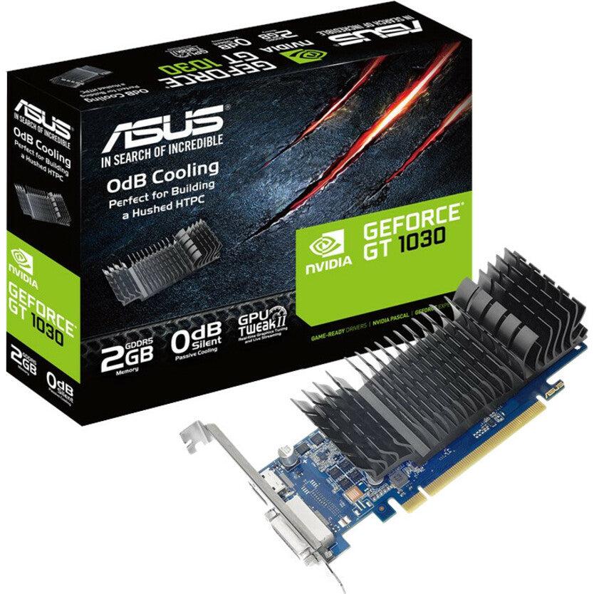 ASUS GT1030-2G-CSM GeForce GT 1030 2GB GDDR5 Low Profile Graphics Card - Silent Cooling | TecISoft
