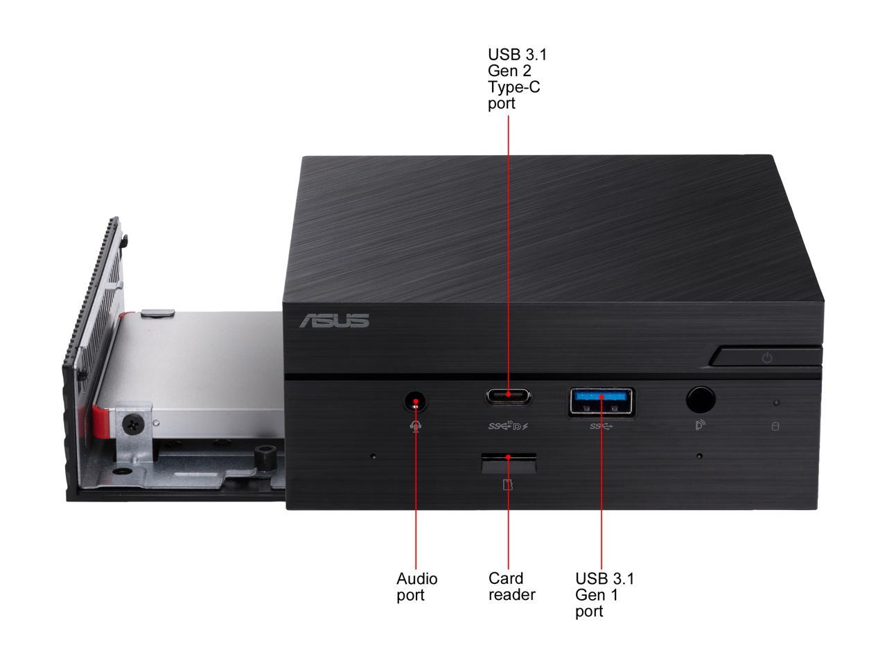 ASUS PN50 Mini PC Barebone - AMD Ryzen 5 4500U WiFi 6 VESA Mount | TechSoft PN50-BBR065MD