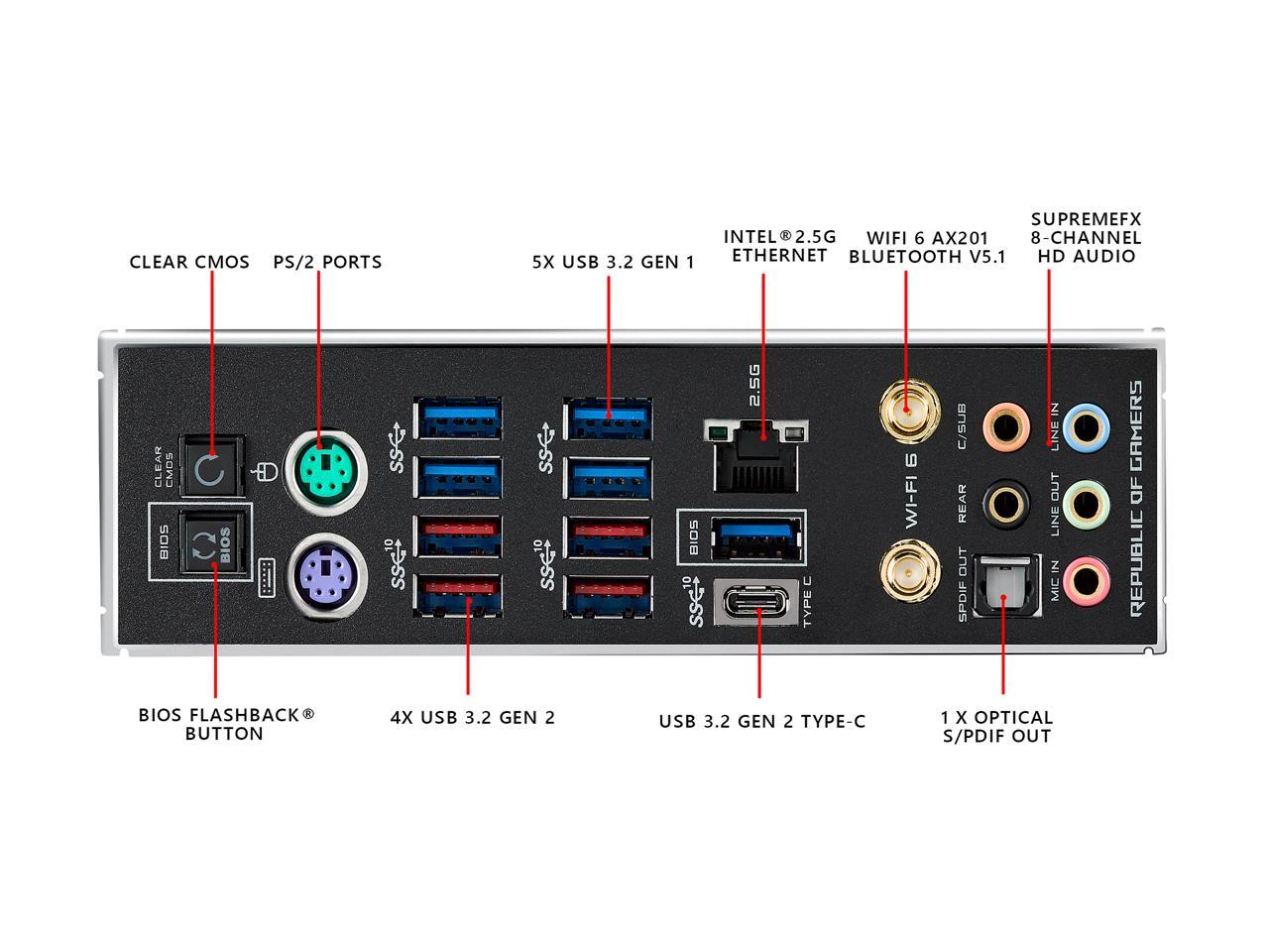 Asus Rog Maximus Xii Apex (Wifi 6) Lga 1200 Intel Z490 Sata 6Gb/S Atx Intel Motherboard (16 Power