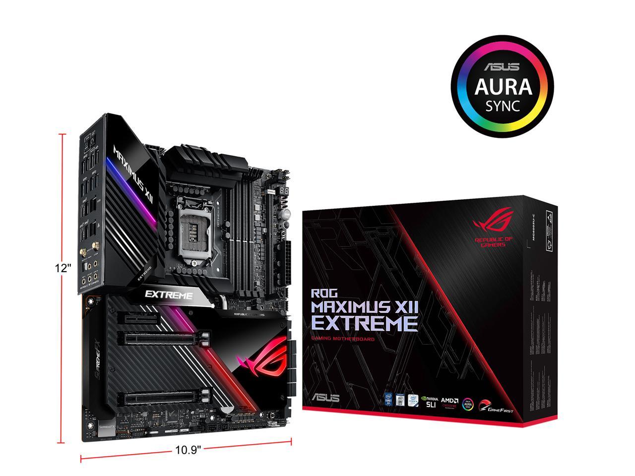 Asus Rog Maximus Xii Extreme (Wifi 6) Lga 1200 Intel Z490 Sata 6Gb/S Extended Atx Intel