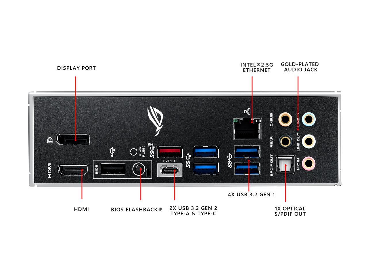 Asus Rog Strix Z490-H Gaming Lga 1200 (Intel 10Th Gen) Intel Z490 Sata 6Gb/S Atx Intel Motherboard