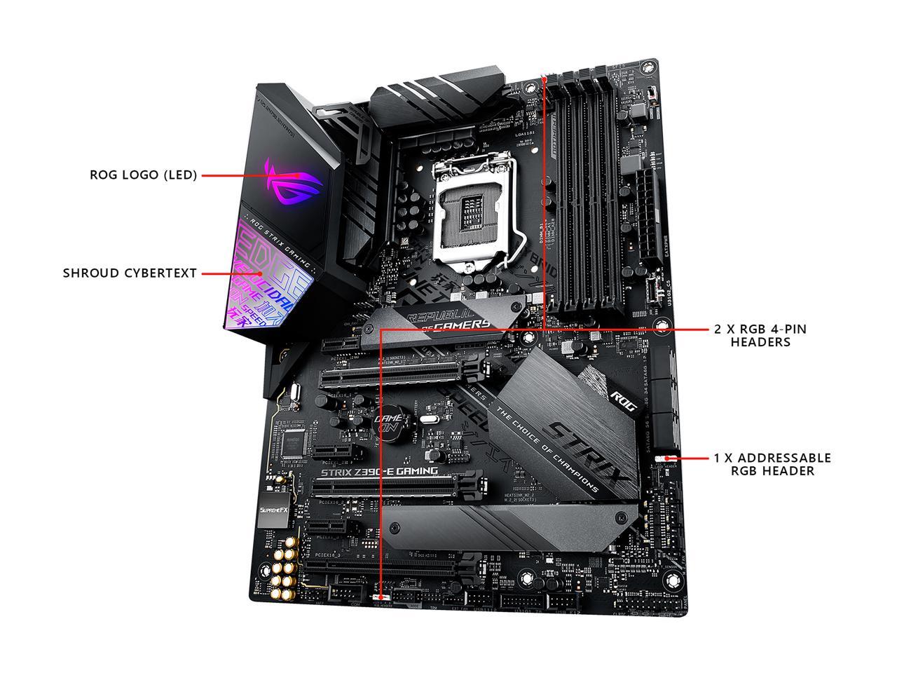 Asus Rog Strix Z390-E Gaming Lga 1151 (300 Series) Intel Z390 Sata 6Gb/S Atx Intel Motherboard