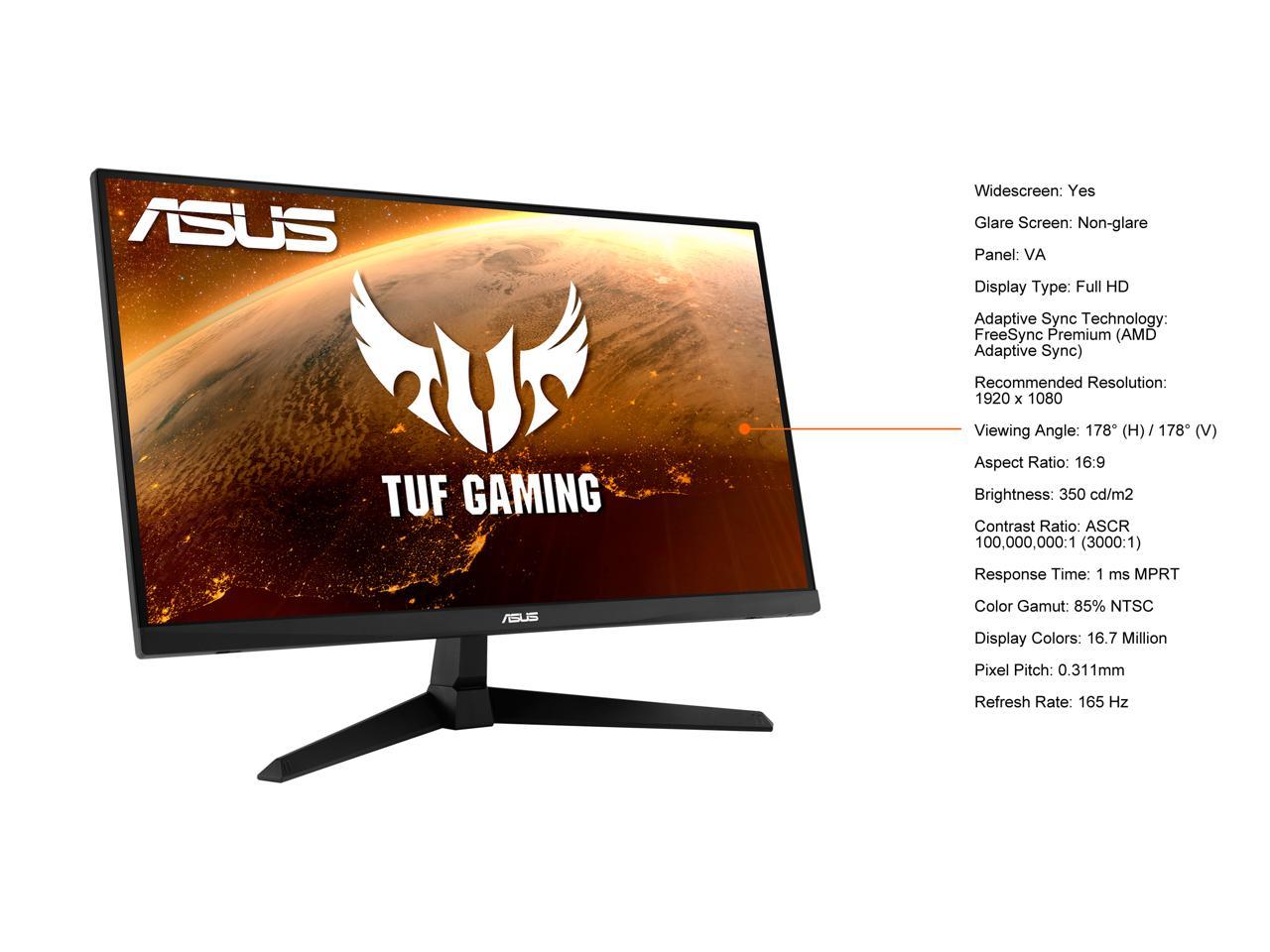 ASUS TUF GAMING VG277Q1A - 27 Inch 165Hz Gaming Monitor | TechSoft