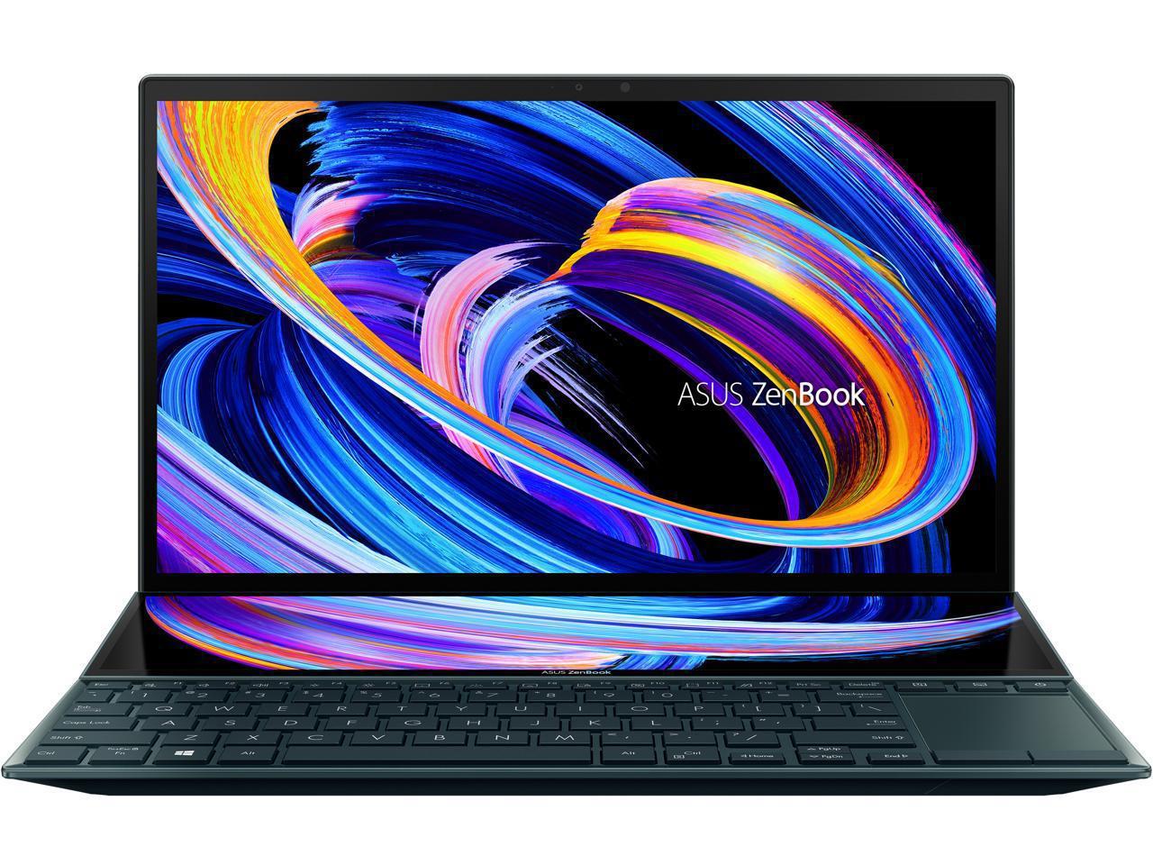 Asus Zenbook Duo 14 Ux482 14" Fhd Nanoedge Touch Display, Intel Evo, Intel Core I5-1135G7 Cpu, 8Gb