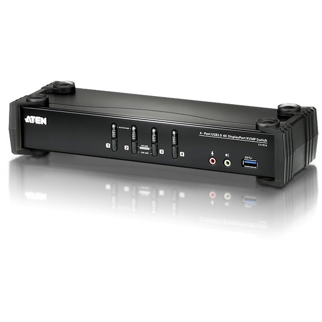 ATEN 4-Port USB 3.0 4K DisplayPort KVMP Switch-TAA Compliant CS1924
