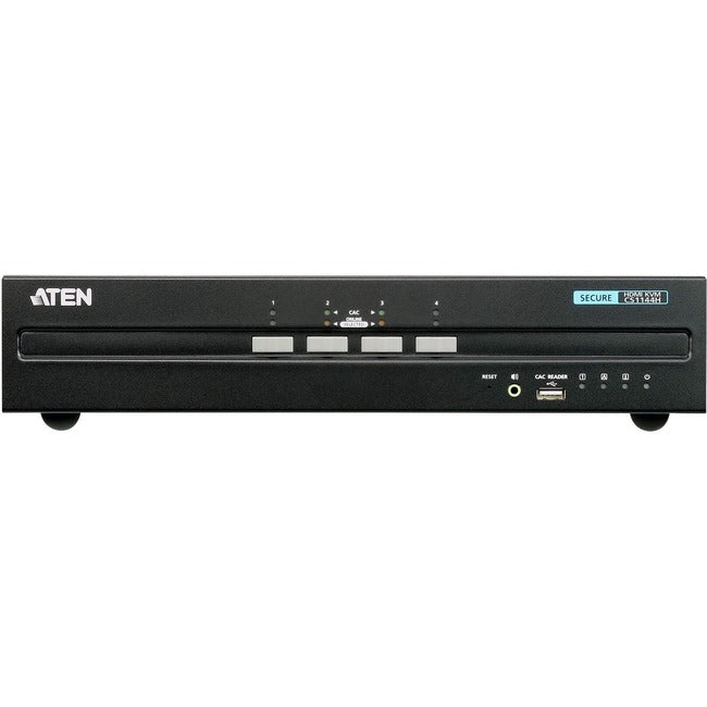 ATEN 4-Port USB HDMI Dual Display Secure KVM Switch (PSS PP v3.0 Compliant)-TAA Compliant CS1144H