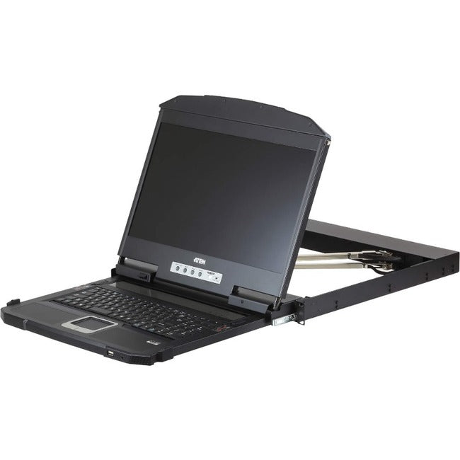 ATEN CL3800 LCD KVM Console with Standard Rack Mount Kit-TAA Compliant CL3800NW