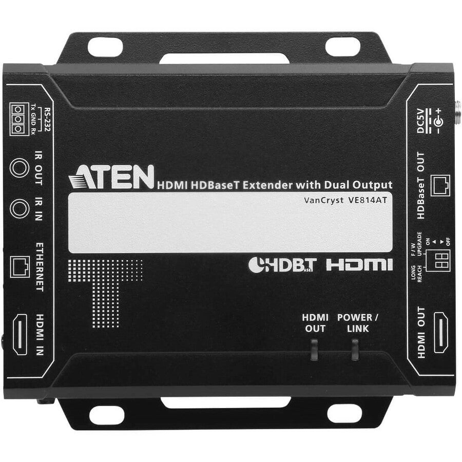 ATEN HDMI HDBaseT Transmitter with Dual Output (4K@100m) (HDBaseT Class A)-TAA Compliant VE814AT